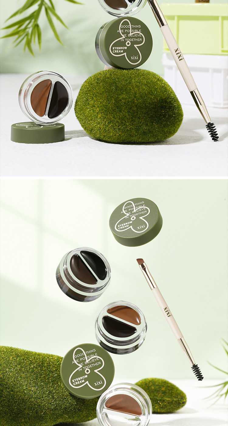xixi Long-lasting setting Eyebrow gel, eyeliner Gel, Eyebrow Makeup Pen two-in-one, waterproof and non-smudging, a beginner's eyebrow drawing wonder undefined