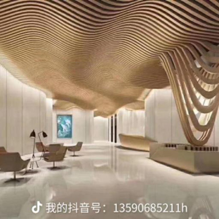 加工新型仿木纹铝花格,欧式空调罩供货商,杰兰斯廊架外包铝单板