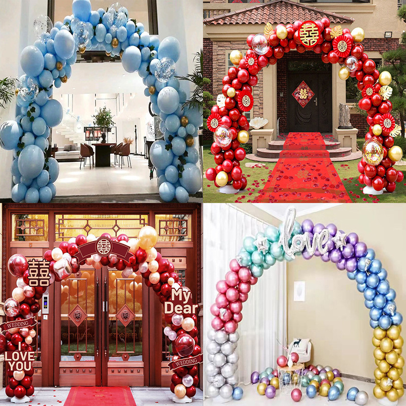 Balloon arch set wedding wedding door decoration wedding banquet wedding supplies layout on-site manufacturers wholesale