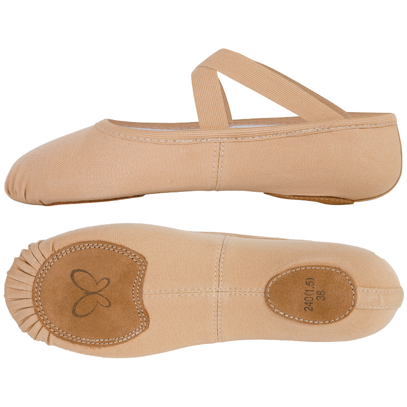 Zapatos de baile zapatos de baile de tela elástica zapatos de entrenamiento de suela blanda para mujer adultos niños niñas zapatos de garra de gato zapatos de ballet corporal