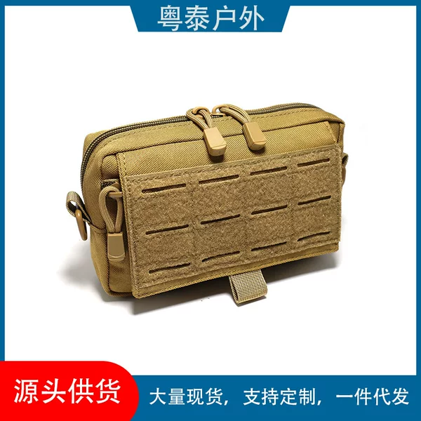 Outdoor tactical waist bag, molle accessory functional hanging bag, laser-cut military medical kit, first aid kit, tool bag