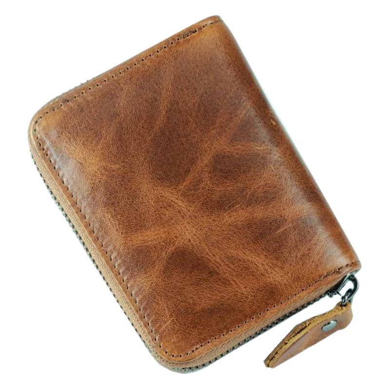 Top layer cowhide rfid credit card card holder organ Korean style card holder card holder horizontal and vertical business card bag multi-card holder genuine leather