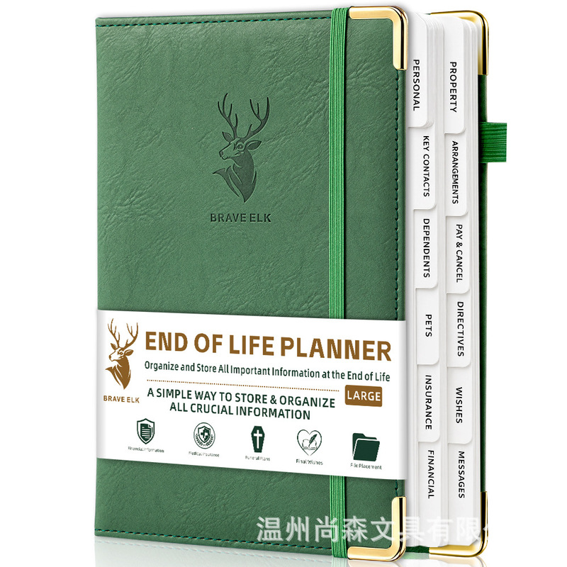 Amazon In-Stock End of Life Planner A5 Customizable Estate Planning Notebook