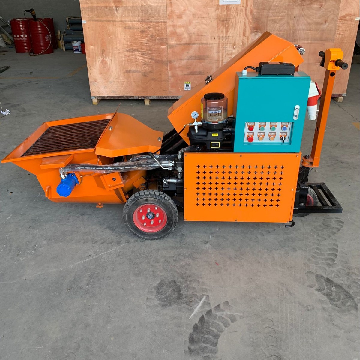 斜式细石混凝土输送泵 二次构造柱泵 二次结构浇筑泵砂浆输送泵