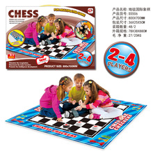 跨境亚马逊儿童外贸室内户外智力游戏毯游戏棋地毯蛇棋飞行棋玩具
