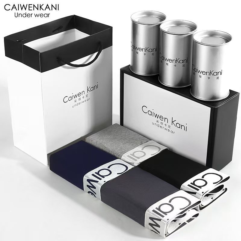 Men's Underwear Large Size Boxer Briefs Breathable Cotton Modal Cckν Graphene Pants Boys Gift Box