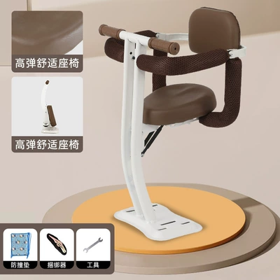 Vehicle Child Seat Front: Electric car child seat - white-l6-full-circumference-without-pedals
