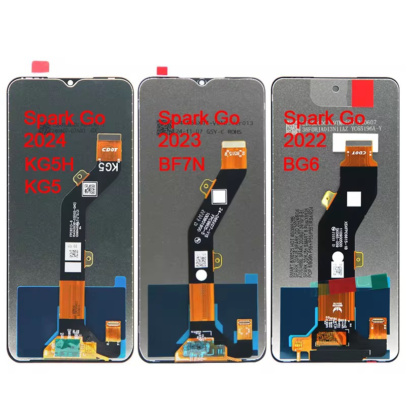 Aplicable a Tecno Spark Go 2024 Asamblea de pantalla LCD BG6 Asamblea de pantalla LCD