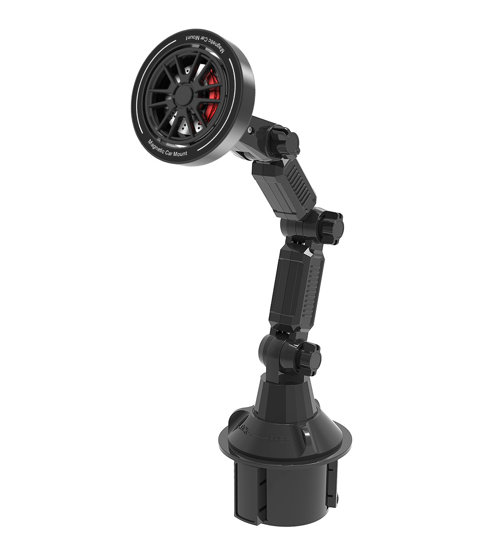 Cross-Border Car Water Cup Holder Phone Stand, Car Dashboard Navigation Stand, Multi-Joint Magnetic Stand