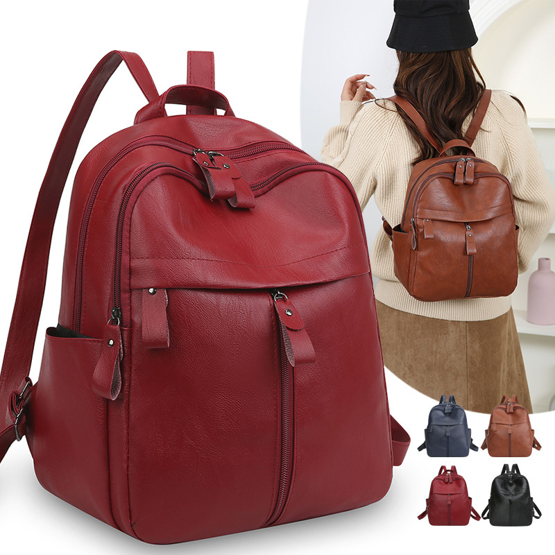 With zipper, red, anti-theft