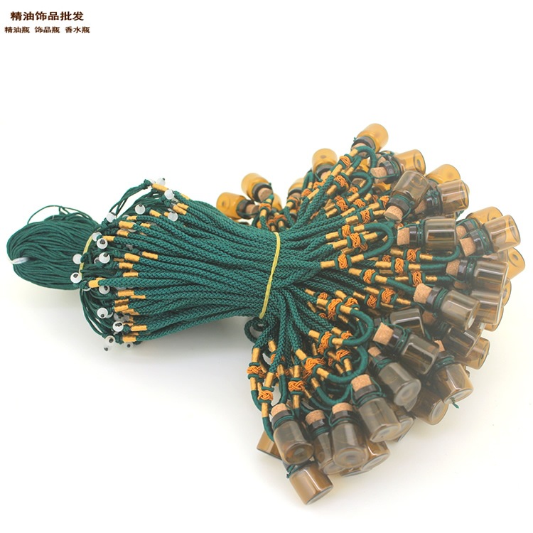 精油饰品网2ml茶色瓶绿色双扣绳直绑项链6.jpg