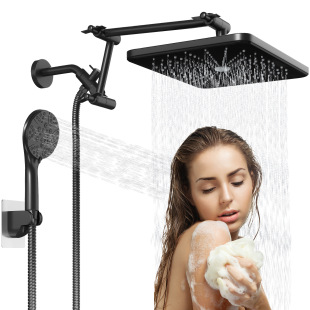 Cross-border American concealed shower head shower suit socket extension rod bracket stainless steel hand shower suit