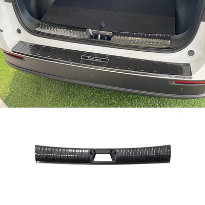Dekorativ pedal başlıqları Smart 3X threshold strips modified - 1-piece-of-inner-guard-plate-abs-carbon-fiber-texture-applicable-to-2025-platinum-3xbz3x
