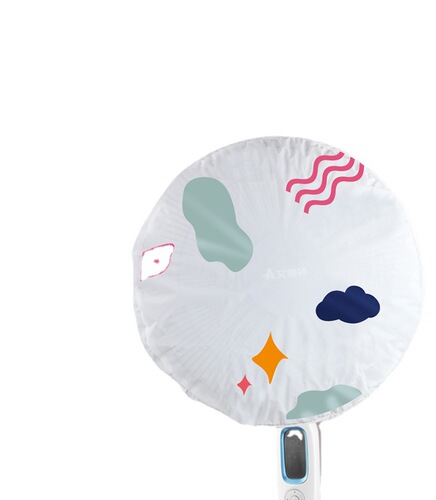 Cartoon round fan dust cover all-inclusive fan protective cover floor-standing electric fan cover