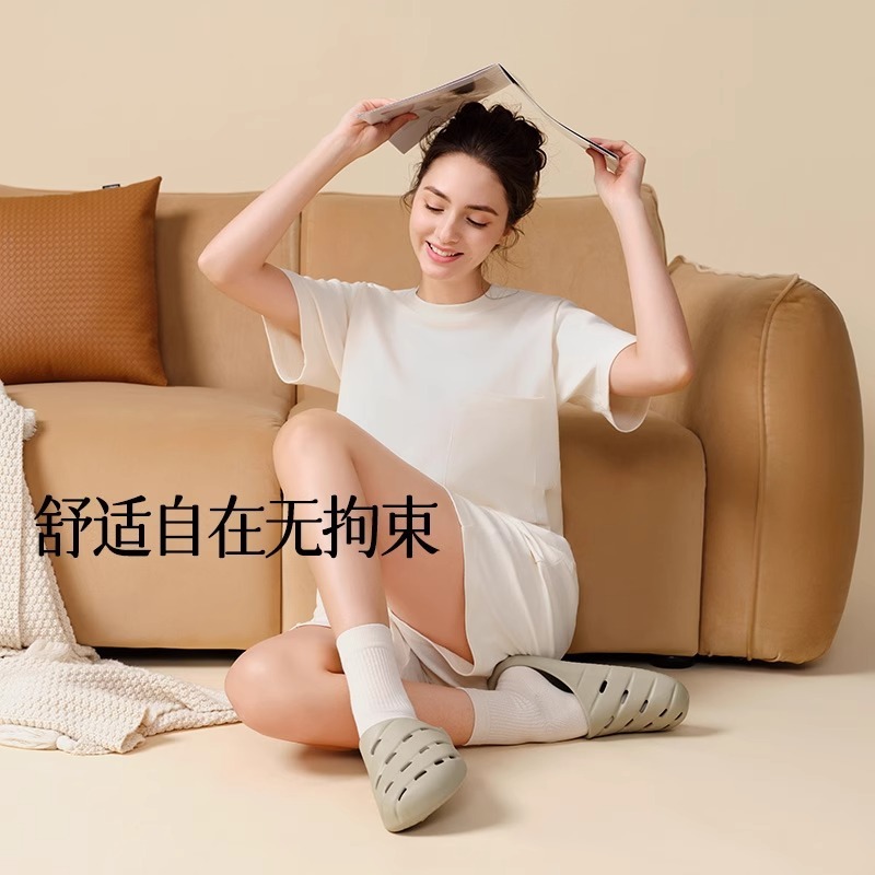 远港包头可外穿洞洞鞋女夏季2025新款防滑防臭沙滩凉拖鞋花园鞋男|undefined