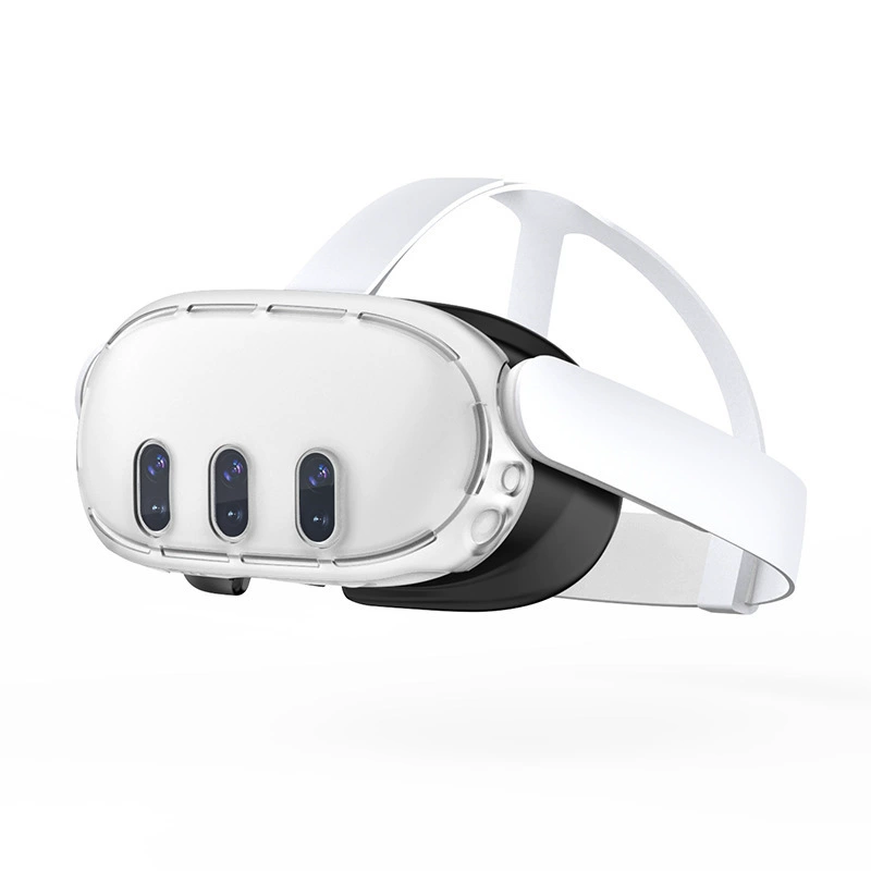 Подходящий для Meta Quest 3 VR головной дисплей прозрачный защитный чехол quest3 хост против падения ПК-кейс аксессуары