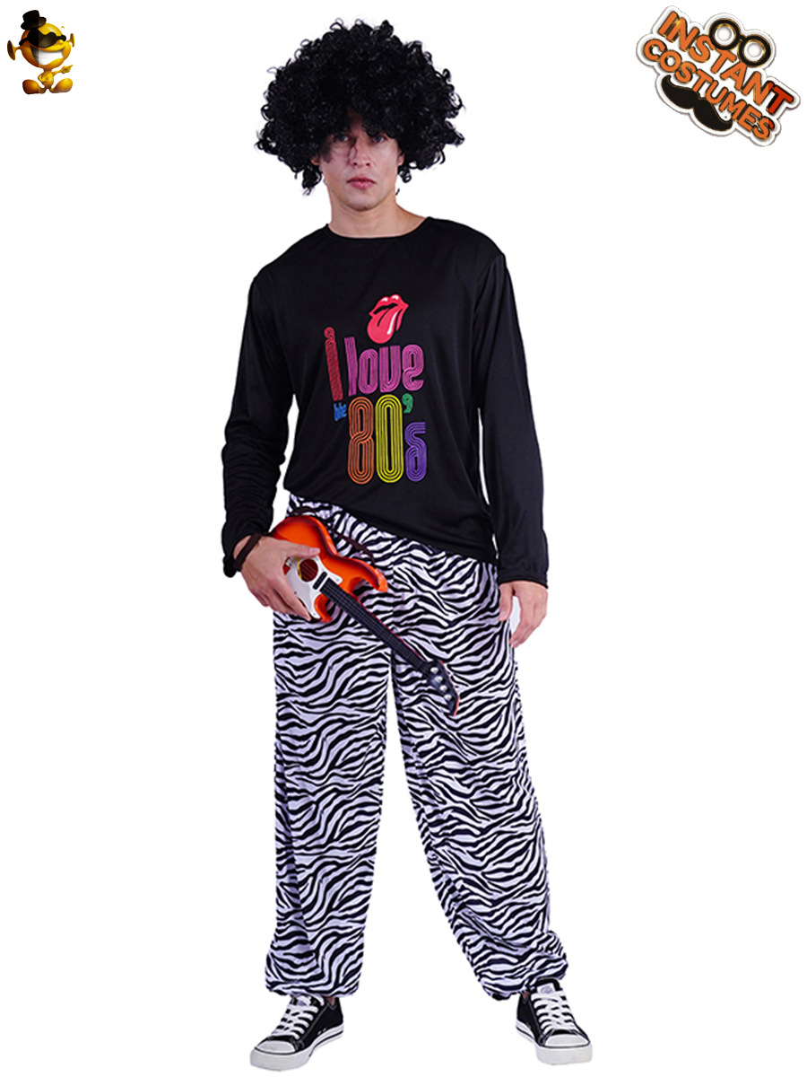 Adulto Halloween Europa y América Retro Moda 70 Disco Hip Hop Retro Juego de rol Trajes de fiesta