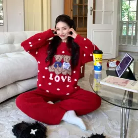 女士家居服;情侣家居服;保暖套装