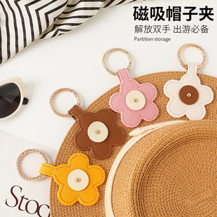 Magnetic Hat Clip Portable Hat Organizer Travel Storage Hat Anti-Loss Clip Sun Hat Backpack Hook Bag Buckle