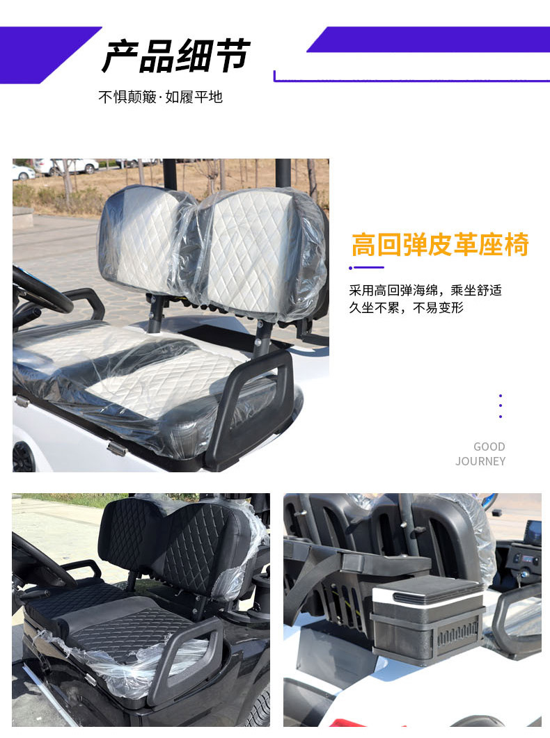 Customized 4-Seat 6-Seat Golf Cart Park Tour Shuttle Sightseeing Car Hotel Electric Golf Cart