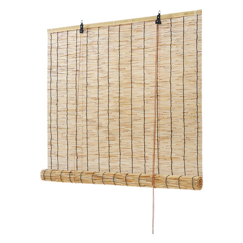 Оригинальный цвет тростниковой занавески черный провод домашние роликовые занавески балконный кабинет затемняющие занавески чайной комнаты