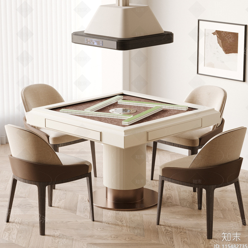 轻奢简约麻将机餐桌两用全自动家用电动棋牌室实木麻雀台