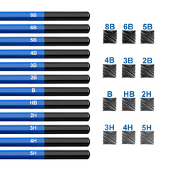 Factory-supplied 48-piece sketching pencil set—art supplies for students, available for dropshipping.