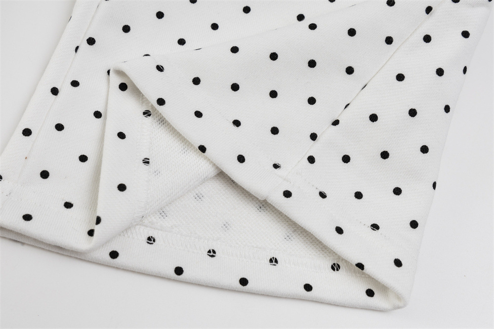 Ropa de hombre Trajes casuales deportivos para hombres y mujeres, marca de moda, chaqueta sudadera con capucha y lunares con estampado completo, pantalones holgados de campana con pierna ancha_voghion.com