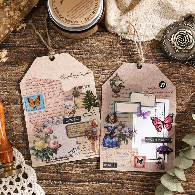 Клейкие наклейки ZABC Cross-border Eryu Years Series Hundreds of Books of Preparation Materials Decorative Collage Base Stickers