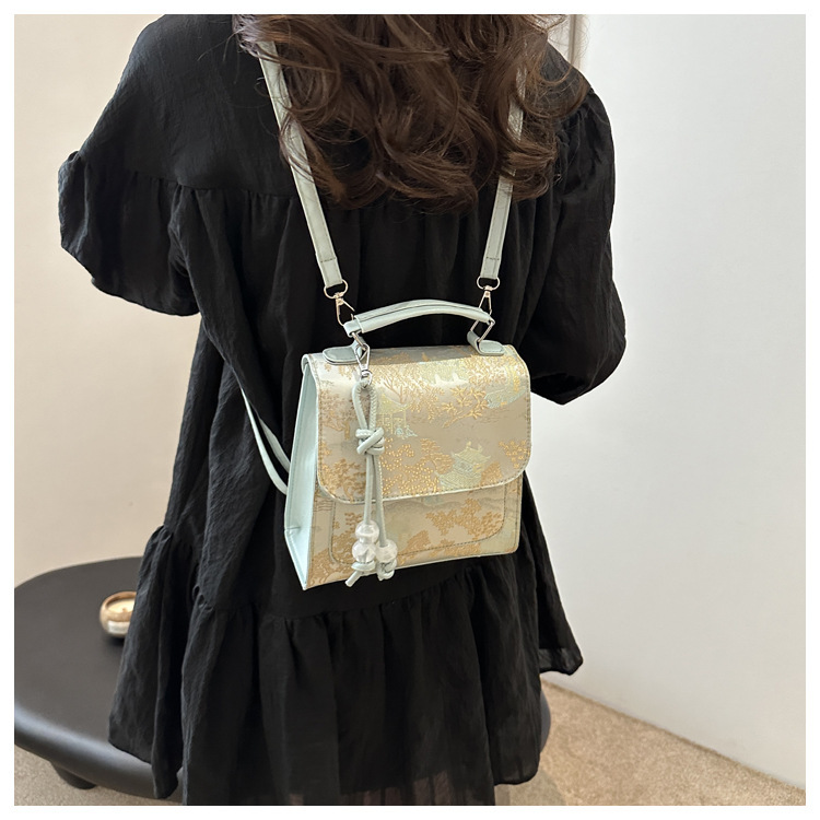 2024 New Style Fashion Design One Shoulder Crossbody Bag with Western Style, Pure Color, Fresh Underarm Texture_voghion.com