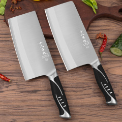 18陽江十八子作V金菜刀廚房切片刀家用日本進口夾鋼鋒利切肉刀