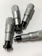 包邮微分头0-6.5mm/0.01 带螺母小微分头 测微头 微调器 千分尺