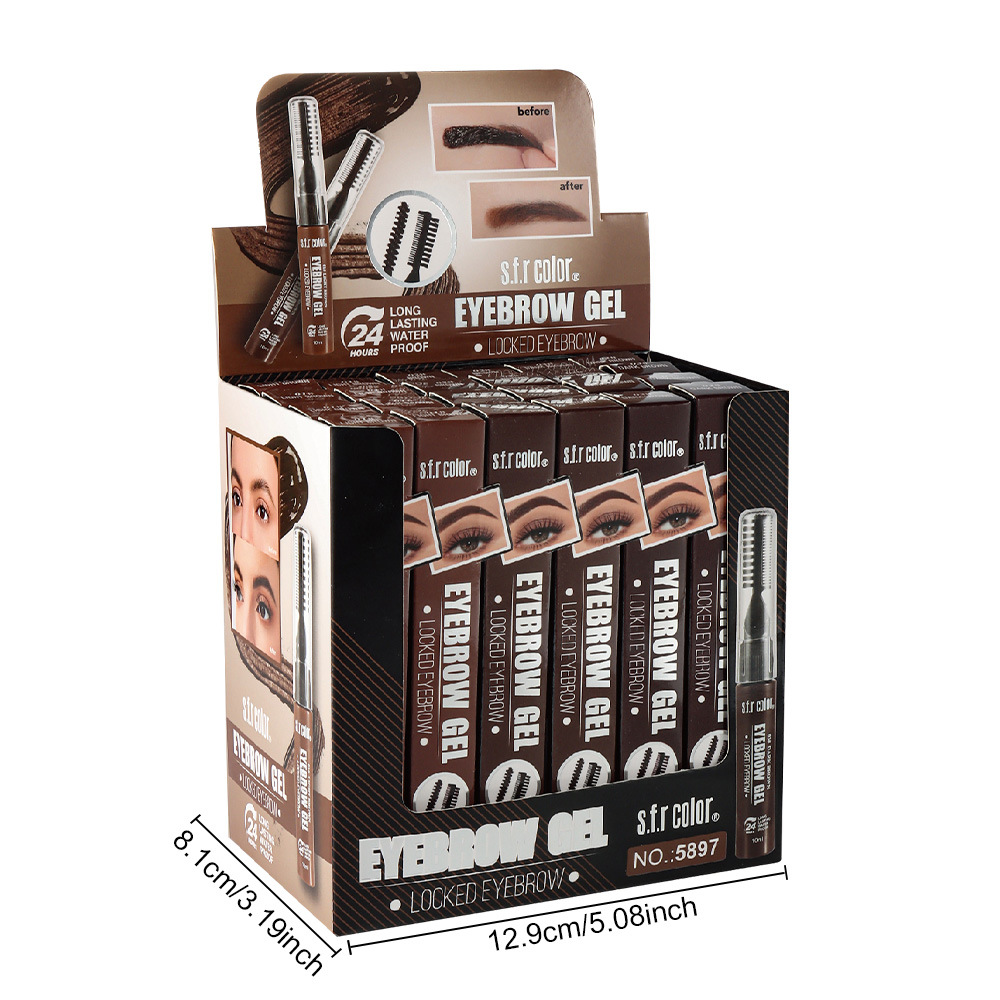 Productos nacionales impermeables, duraderos, no desvaneciéndose, no teñidos de raíces, claros, naturales, estereoscópicos, gel de cejas salvajes, crema de cejas teñidas.