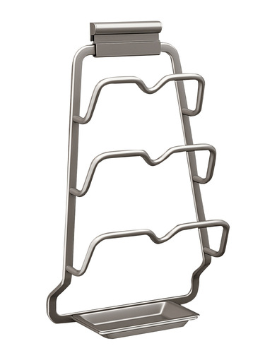 Pot lid rack, no punching, wall-mounted kitchen storage rack, large chopping board placer, household storage multi-layer chopping board rack