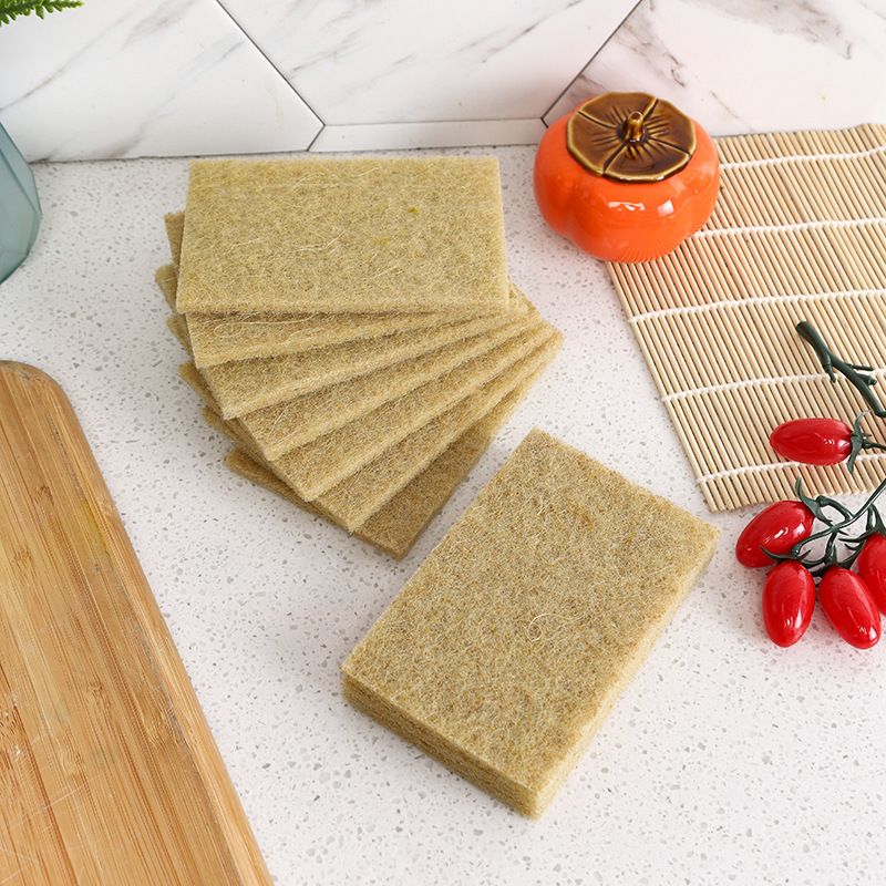 Paño de esponja de seda, fibra de seda biodegradable, paño de lavado de platos verde, respetuoso con el medio ambiente y duradero