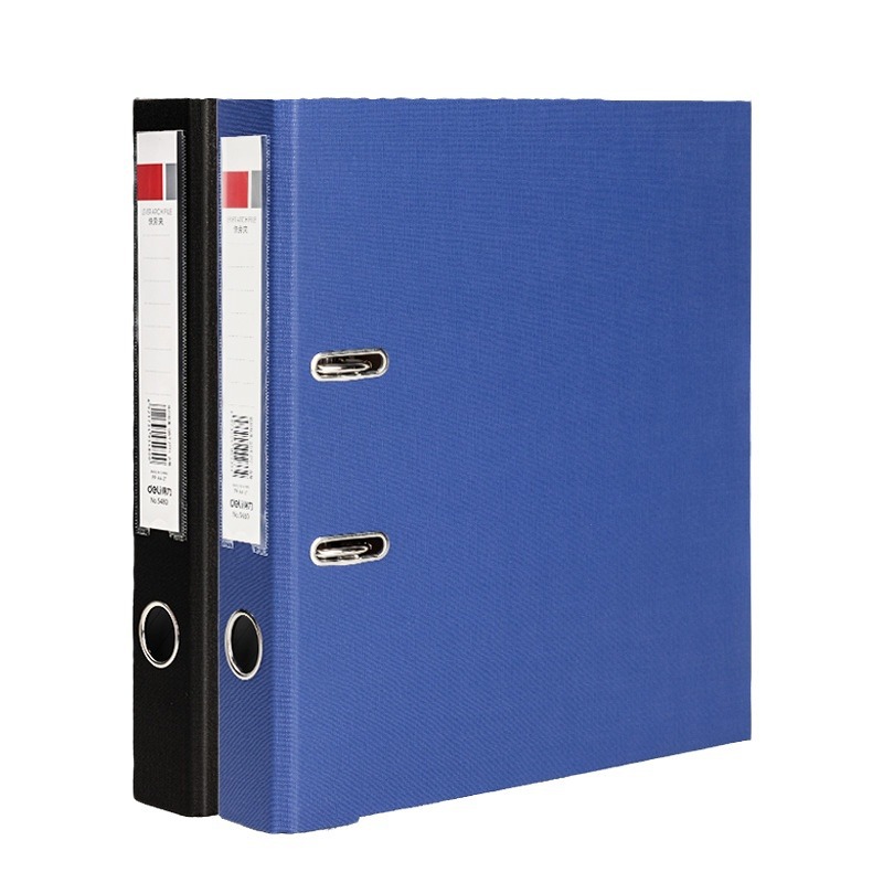 Carpeta Deli, carpeta de trabajo rápido, almacenamiento de perforación y acabado A4, contrato de engrosamiento de doble orificio, carpeta de hojas sueltas, carpeta desmontable