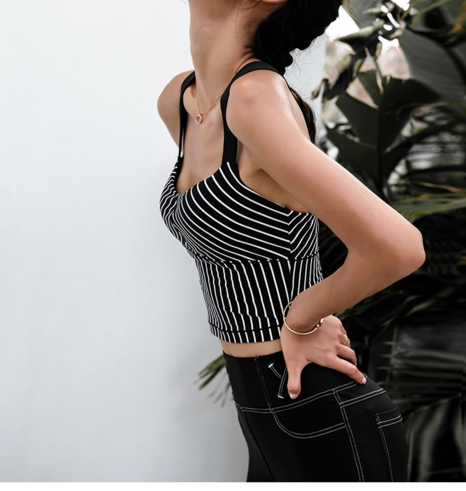 Title 4, Traje de yoga con estampado de rayas para mujer...