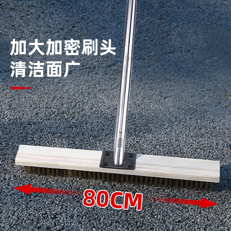 20cm cabezas de cepillo de alambre de acero chapado en cobre conectores metálicos mango de acero inoxidable - conjunto completo de cepillo de alambre de acero un conjunto completo de madera