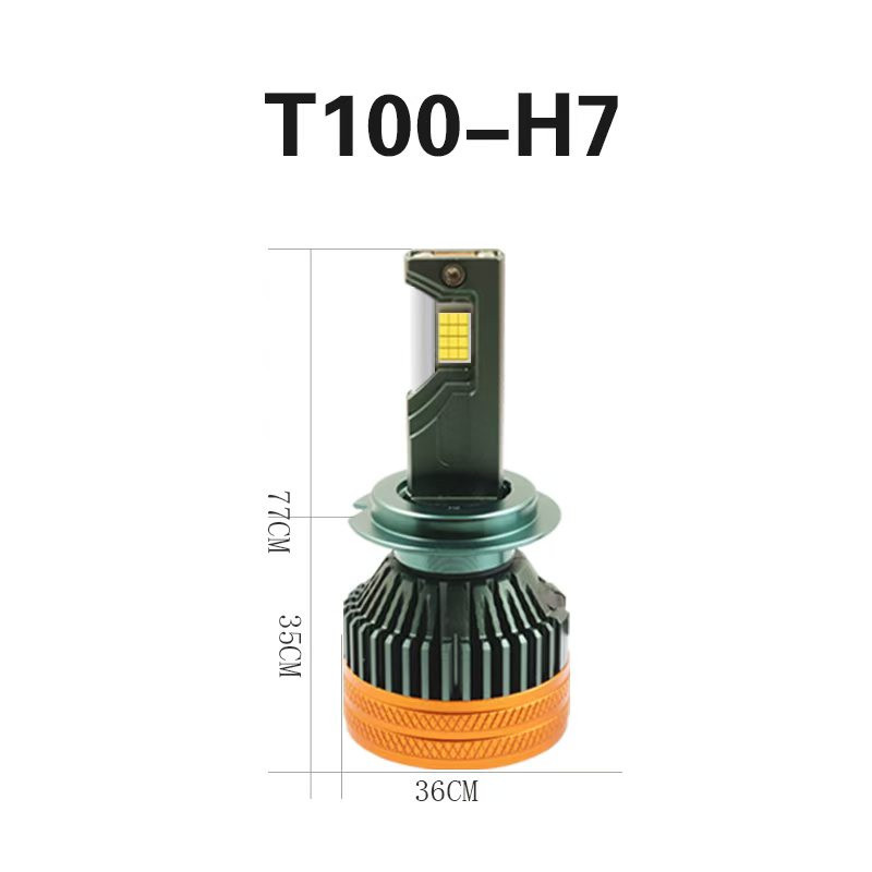 H4 alta y baja luz integrada T100 alta potencia delanteros LED de automóviles actualización no destructiva instalación no destructiva H4