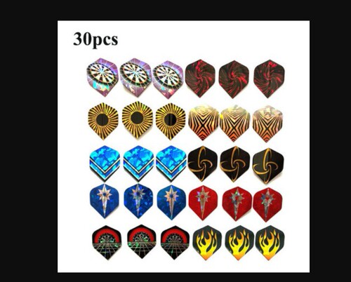Laser reflective dart wings 15 pieces sold in combination 30 pieces/pack Laser dart leaf tail