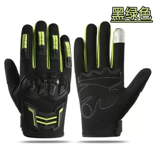 Motorcycle gloves for all seasons, protective, anti-fall, anti-slip, wear-resistant, touch-screen, outdoor sports, racing, motorcycle riding gloves