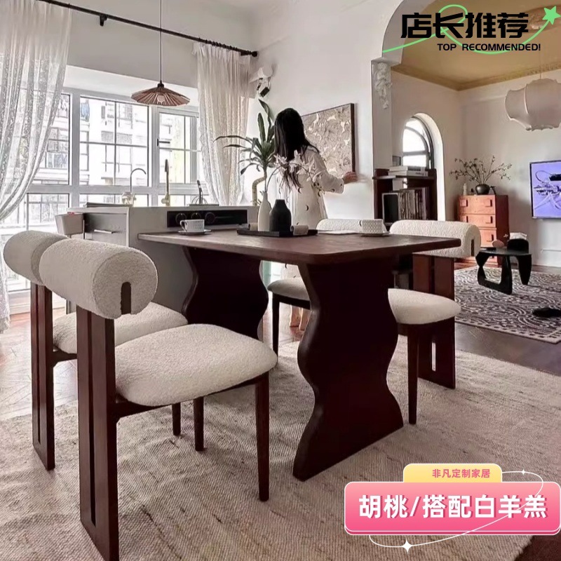 Sillas de comedor de madera maciza sillas de maquillaje modernas sillas de maquillaje artísticas sillas de hipopótamo medievales de alta calidad simple de alta gama