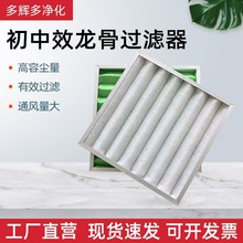 除尘g4初中效板式过滤器f6龙骨可清洗中央空调高效空气防尘过滤网
