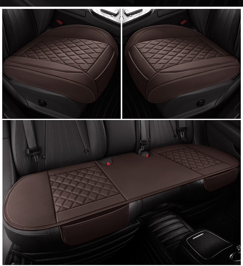 Car Seat Cushion, Breathable and Wear-Resistant Seat Cushion, Full Leather, Universal for All Seasons, Car Seat Cushion, Car Ventilated Seat Cushion