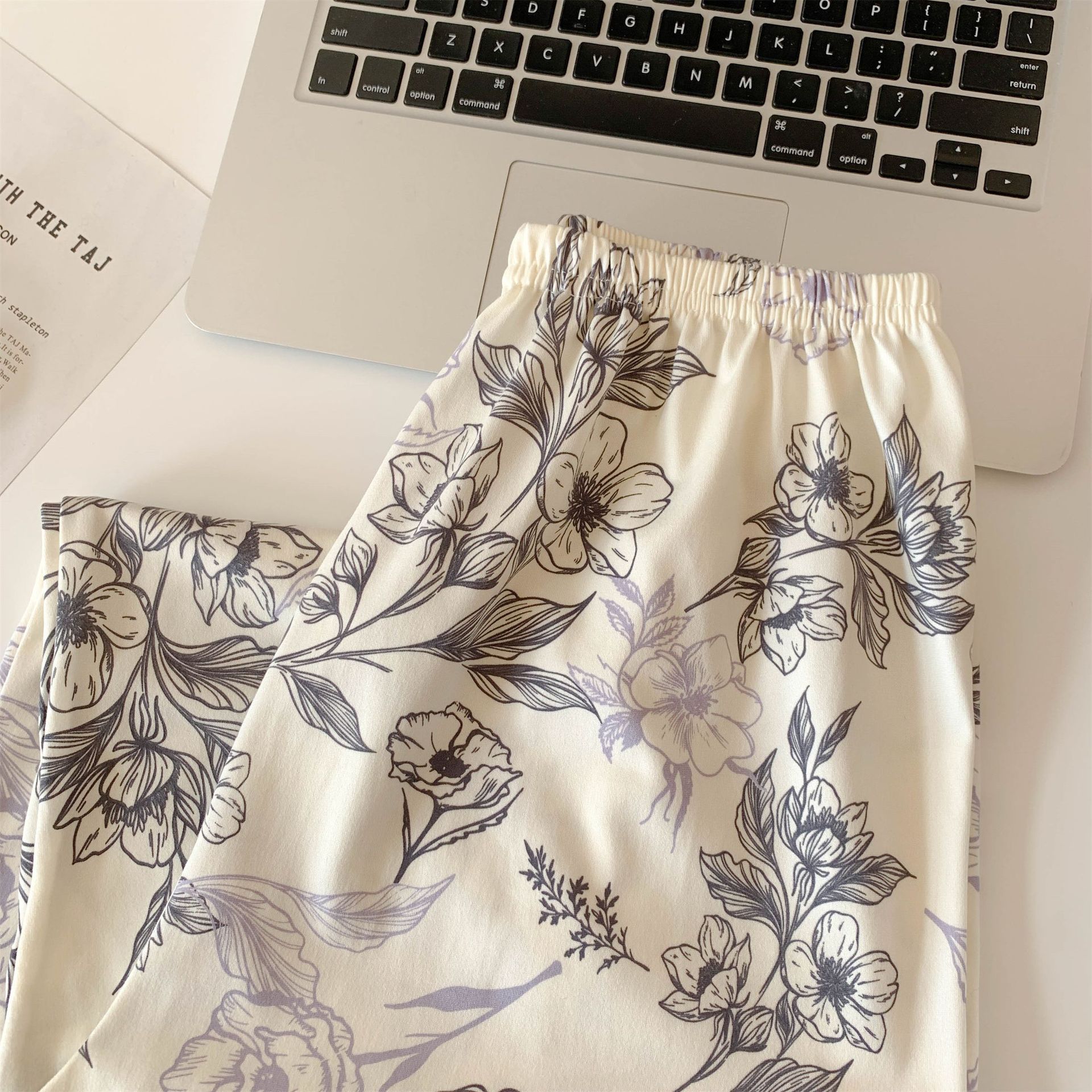 Al por mayor transfronterizo nuevo pijama de mujer primavera y otoño cardigan de manga larga sensación de alta calidad de algodón coreano se puede usar con ropa de vestir