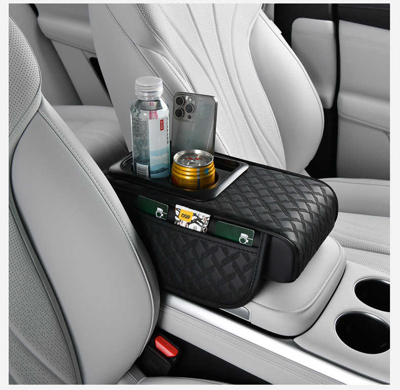 New Car Armrest Box Heightening Pad Multi-Functional Four-In-One Water Cup Holder Storage Internet Celebrity Car Model