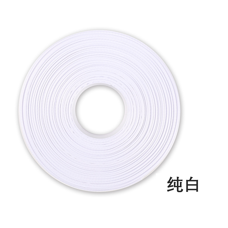 Cinta de poliéster de color sólido de 2cm al por mayor embalaje de ramo DIY FLORAL material hecho a mano cinta de embalaje de flores de doble cara