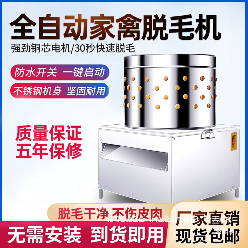 厂家家禽脱毛机鸡鸭小型全自动褪毛机不锈钢商用杀鸡鹅鸽子鹌鹑拔