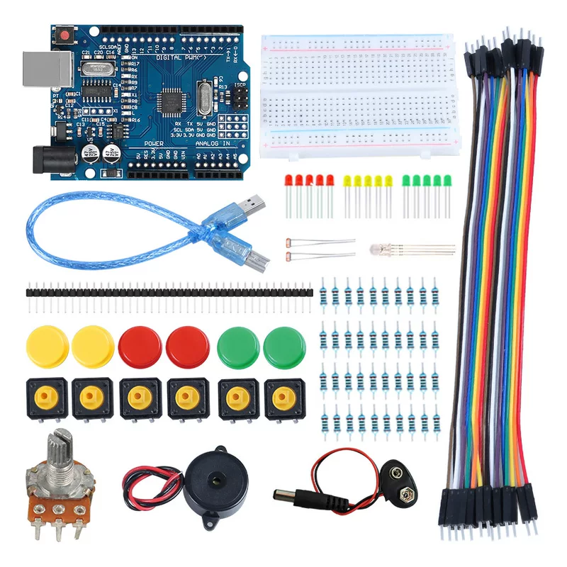 Suitable for UNO R3 development board kit RFID basic entry -level step -step motor UNO R3 learning kit
