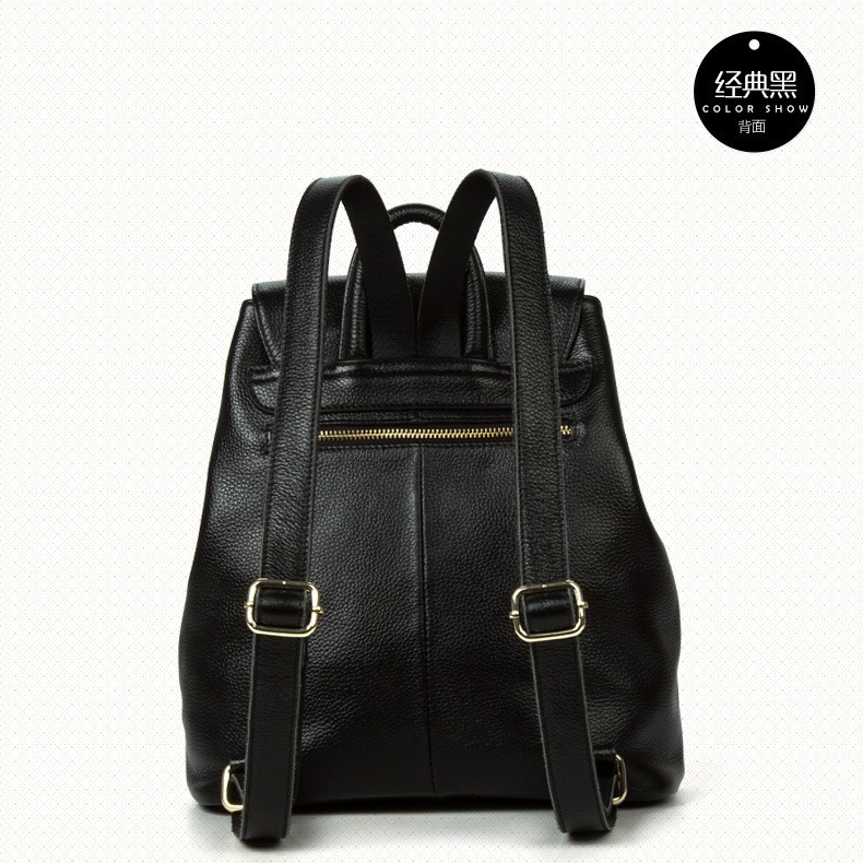 Genuine Leather Backpack Women's Travel Bag 2024 New Fashionable Women's Backpack European and American Fashion Top Layer Cowhide Women's Bag Supply